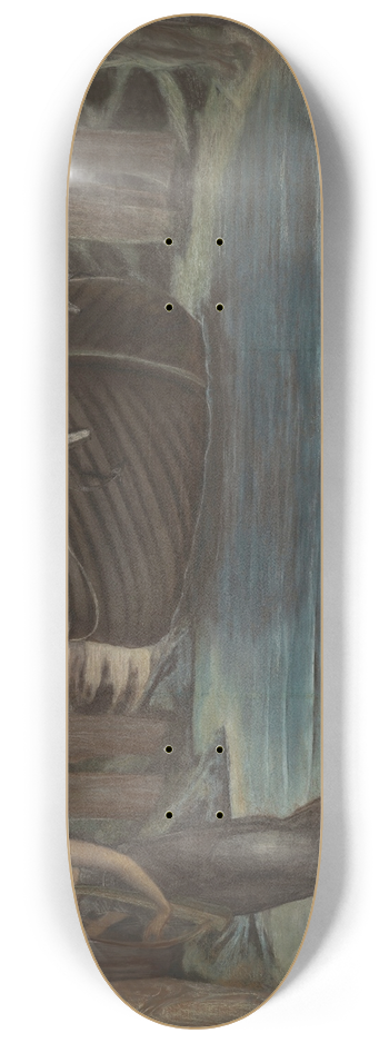 Sir Edward Coley Burne-Jones - The Sirens (Composition Study) 8.25 inch art skate deck