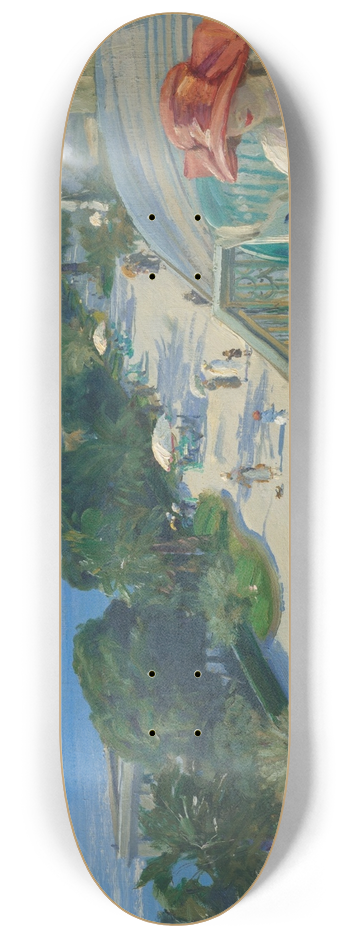 Sir John Lavery - The Terrace, Cap dAil 8.25 inch art skate deck