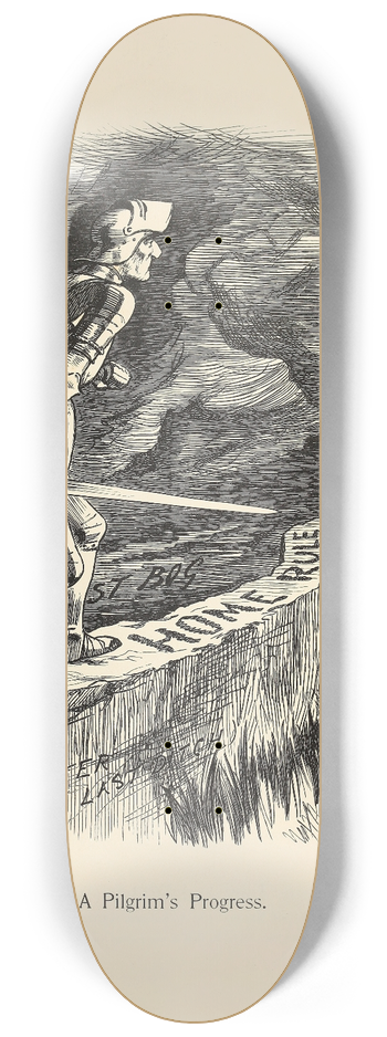 Sir John Tenniel - A Pilgrims Progress 8.25 inch art skate deck