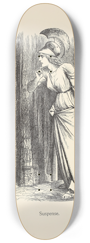 Sir John Tenniel - Suspense 8.25 inch art skate deck