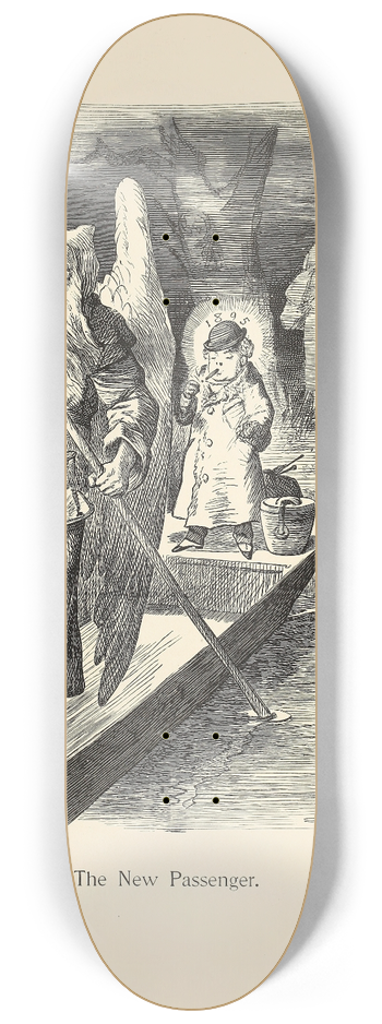 Sir John Tenniel - The New Passenger 8.25 inch art skate deck