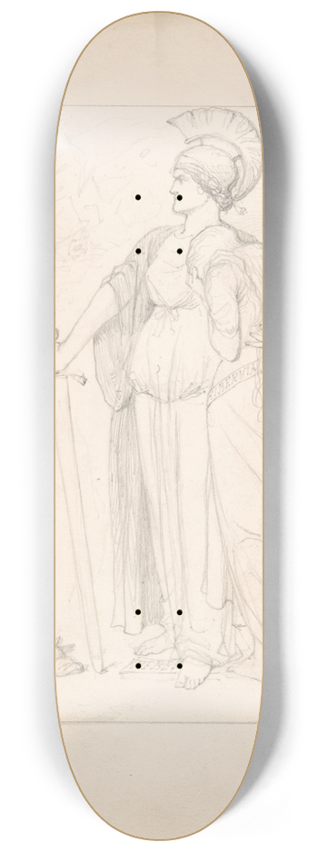 Sir John Tenniel - Two Forces 8.25 inch art skate deck