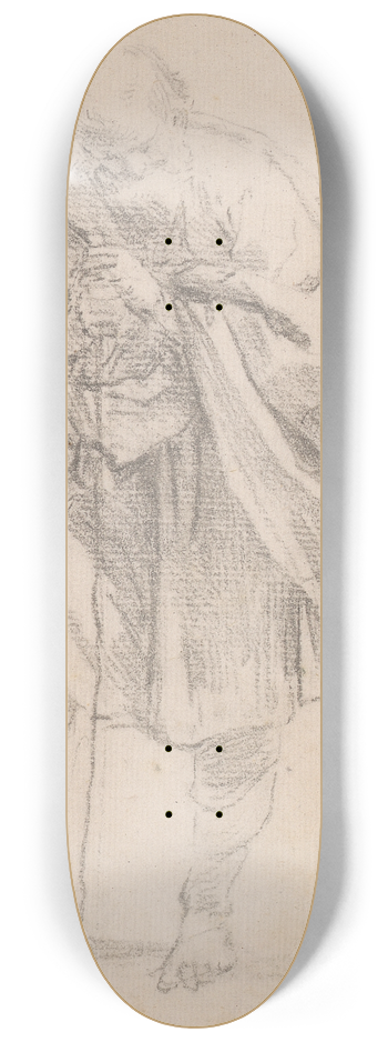 Sir Joshua Reynolds - Old Man with Cane 8.25 inch art skate deck