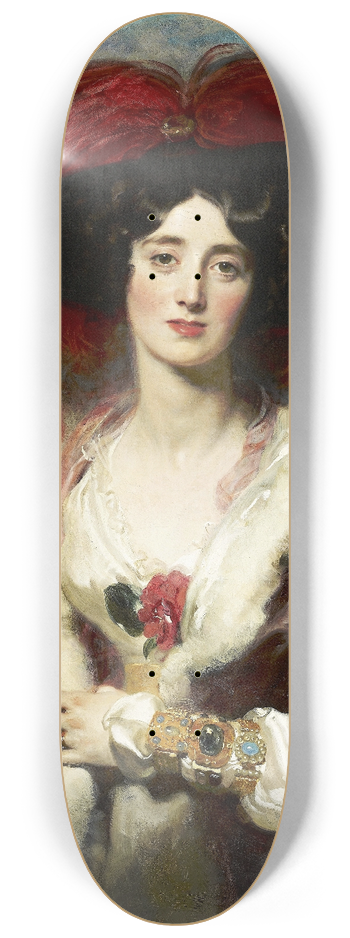 Sir Thomas Lawrence - Julia, Lady Peel 8.25 inch art skate deck