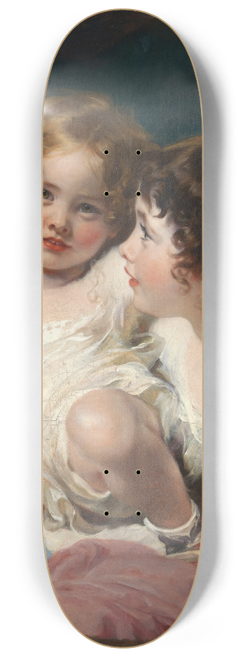 Sir Thomas Lawrence - The Calmady Children 8.25 inch art skate deck