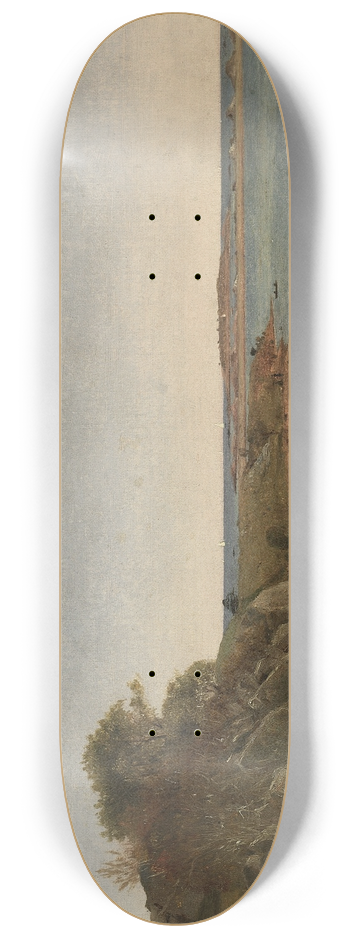 John Frederick Kensett - View near Newport 8.25 inch art skate deck