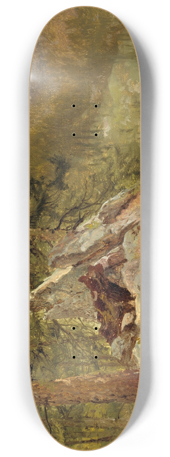John Frederick Kensett - Western Landscape 8.25 inch art skate deck