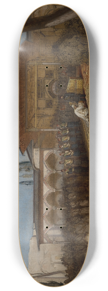 Stanisaw von Chlebowski - Scene with the Sultan 8.25 inch art skate deck