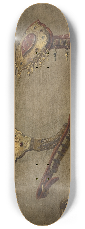 Stanisaw von Chlebowski - Study of a Turkish Bit 8.25 inch art skate deck