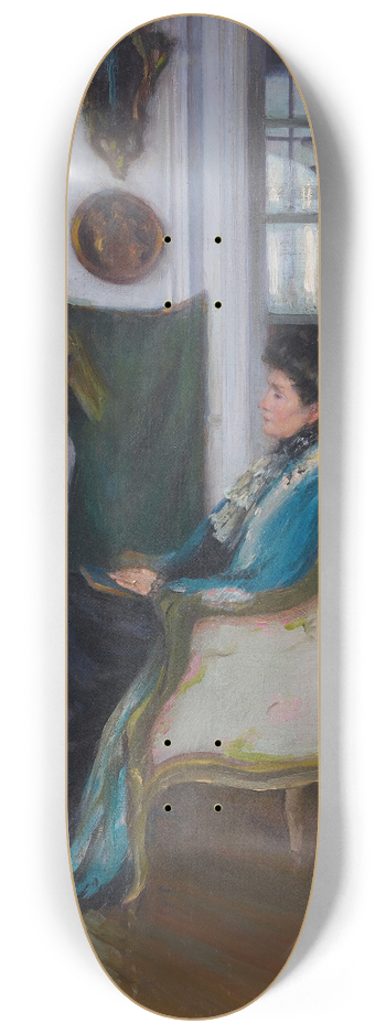 Susan Watkins - A Pensive Moment 8.25 inch art skate deck