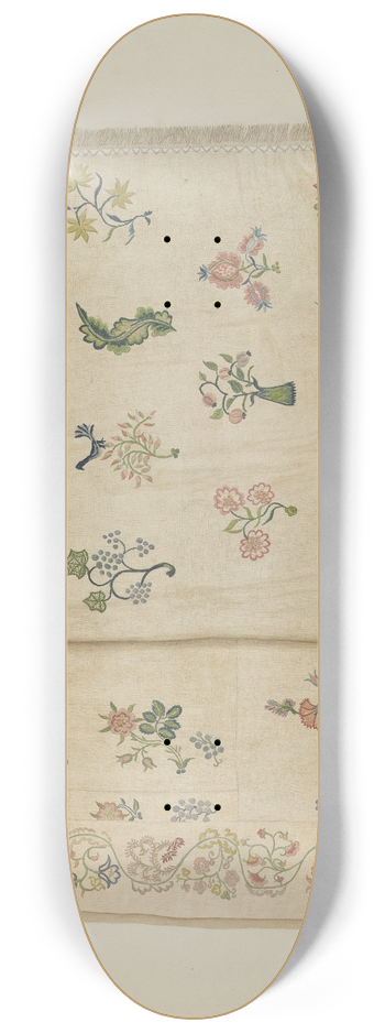 Suzanne Roy - Crewel Embroidered Bedspread 8.25 inch art skate deck