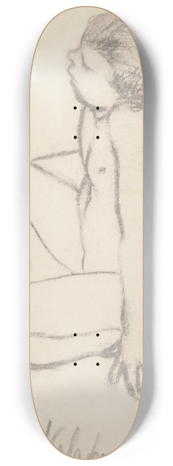 Suzanne Valadon - Maurice Utrillo nu assis 8.25 inch art skate deck