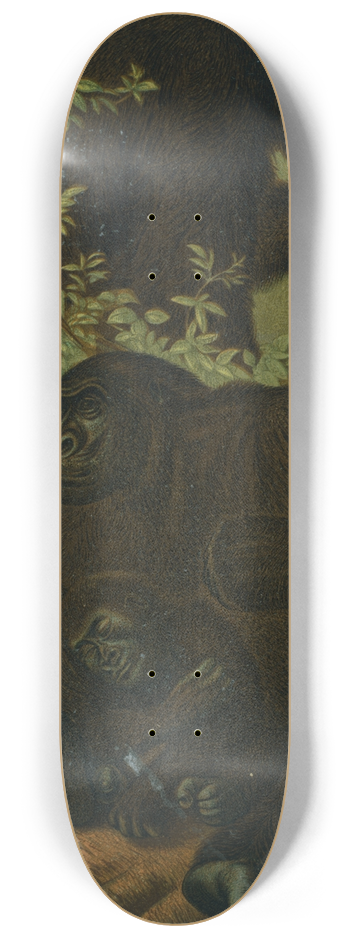 John George Wood - Gorilla. 8.25 inch art skate deck