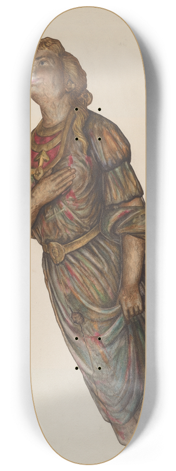 American 20th Century - Figurehead 8.25 inch art skate deck