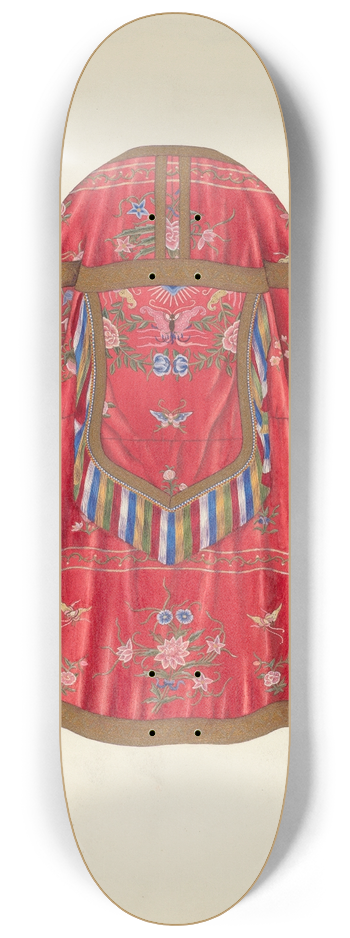 Syrena Swanson - Ecclesiastical Vestment (back view) 8.25 inch art skate deck