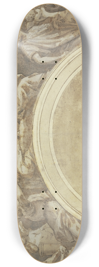Taddeo Zuccari - Kopie der Sibyllen des Raffael in S. Maria della Pace in Rom 8.25 inch art skate deck