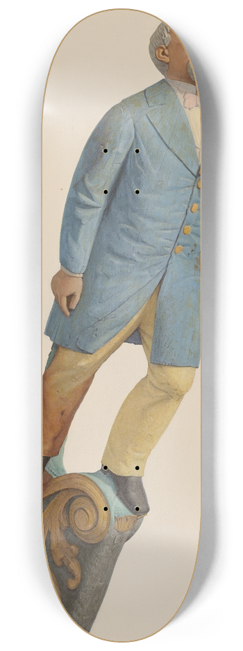 American 20th Century - Figurehead 8.25 inch art skate deck