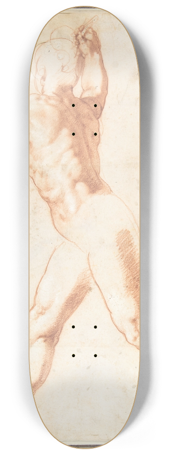 Taddeo Zuccaro - Standing Nude Man 8.25 inch art skate deck
