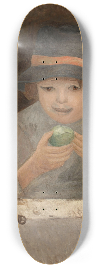 Tadeusz Makowski - Dziewczyna z jabkiem w oknie 8.25 inch art skate deck