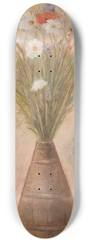 Tadeusz Makowski - Field flowers 8.25 inch art skate deck