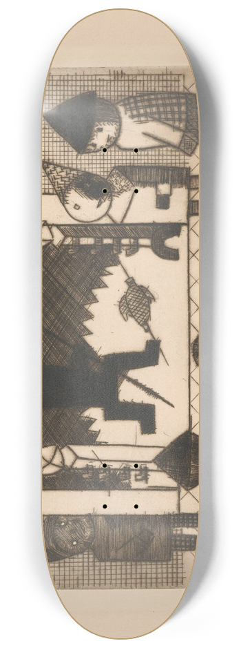 Tadeusz Makowski - Fireplace 8.25 inch art skate deck