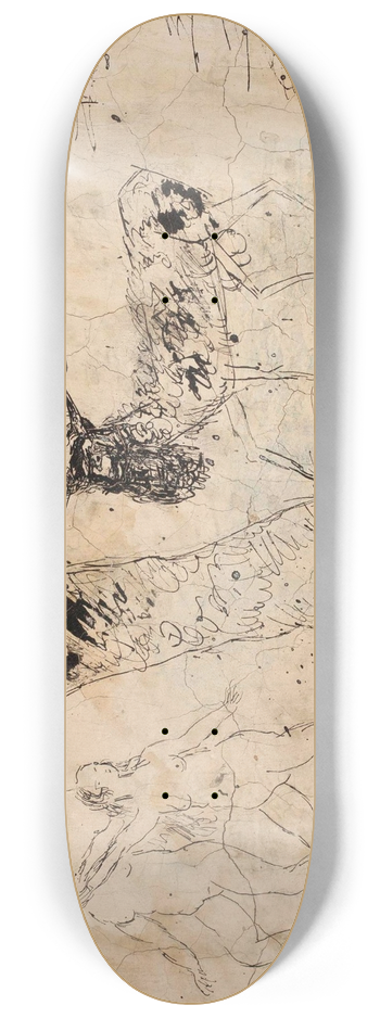 Tadeusz Makowski - Scene in Paradise 8.25 inch art skate deck