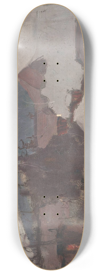 Tadeusz Makowski - Winter landscape 8.25 inch art skate deck