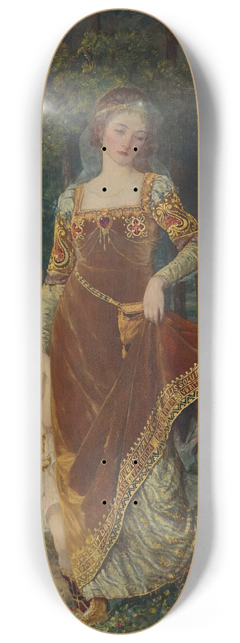 Talbot Hughes - The path of true love never did run smooth 8.25 inch art skate deck