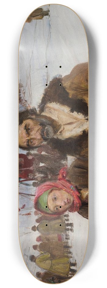 Teodor Axentowicz - Highlanders procession 8.25 inch art skate deck