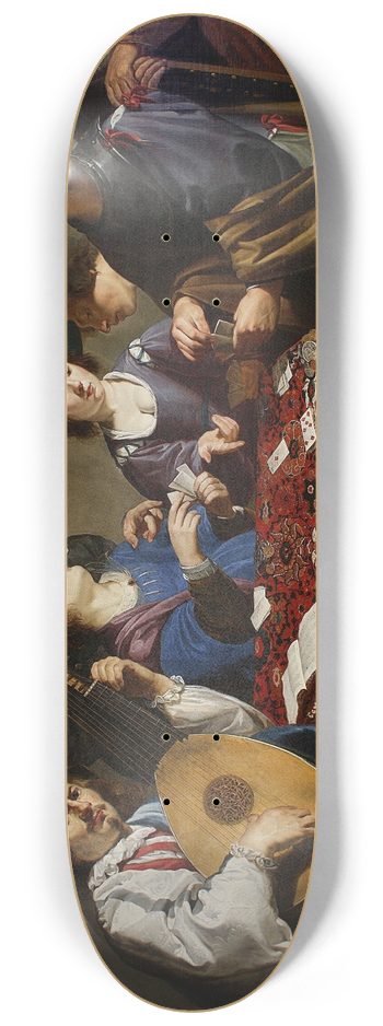 Theodoor Rombouts - Playing cards 8.25 inch art skate deck