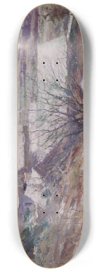 Theodore Robinson - Winter Landscape 8.25 inch art skate deck