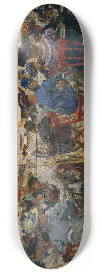 Theodor Josef Ethofer - Cafe Tomaselli In Salzburg 8.25 inch art skate deck