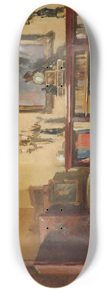 Theodoros Ralli - House interior 8.25 inch art skate deck