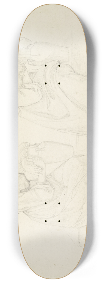 Theodor Pelissier - Mdchen aus Capri 8.25 inch art skate deck