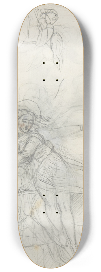 Theodor von Holst - Minotaur with a Maiden 8.25 inch art skate deck