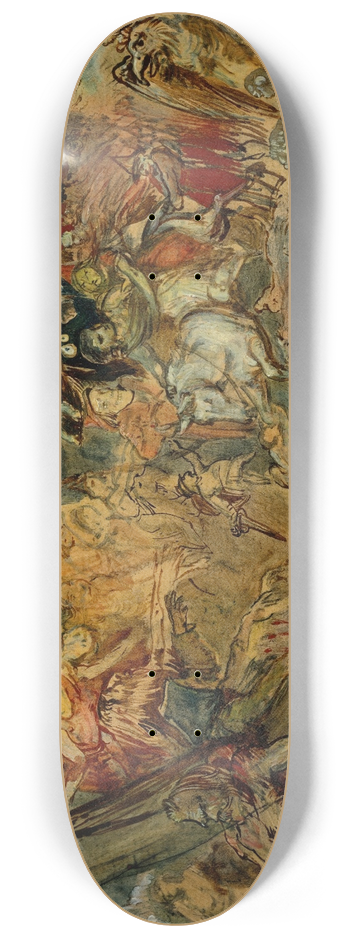 Theodor von Holst - The Witches Sabbath 8.25 inch art skate deck