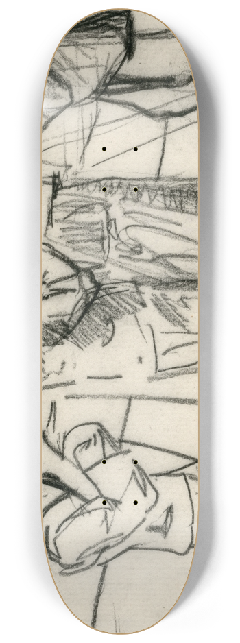 Theo van Hoytema - Drie straatmuzikanten 8.25 inch art skate deck