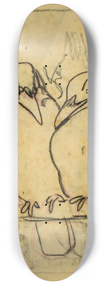 Theo van Hoytema - Twee kauwtjes 8.25 inch art skate deck