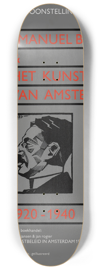 Thijs van Delden - Emanuel Boekman and het kunstbeleid van Amsterdam 8.25 inch art skate deck