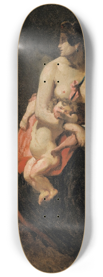 Thodore Chassriau - Medea About To Kill Her Children 8.25 inch art skate deck