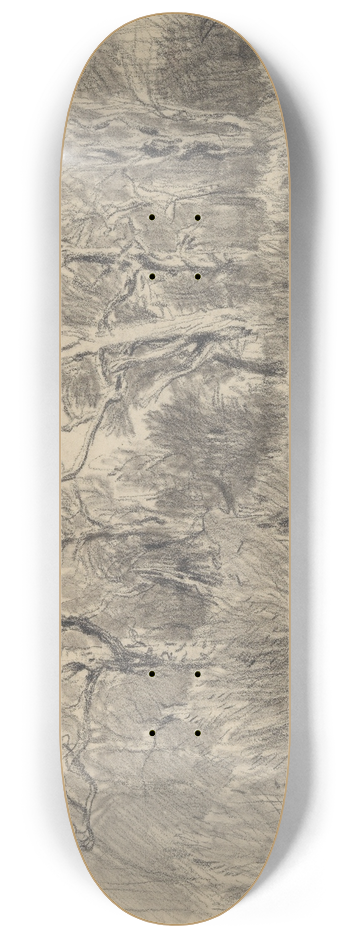 Thodore Rousseau - Trees in a Thicket 8.25 inch art skate deck
