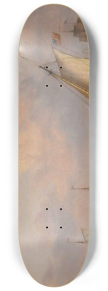 Thomas Birch - Philadelphia Harbor 8.25 inch art skate deck