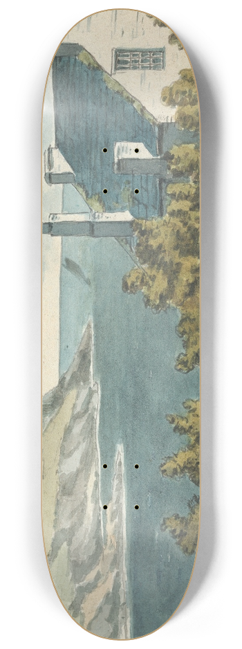 Thomas Bradshaw - Rocky Coastal Scene 8.25 inch art skate deck