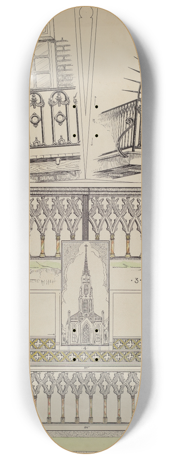 Thomas Byrne - Cast Iron Balcony Rail 8.25 inch art skate deck