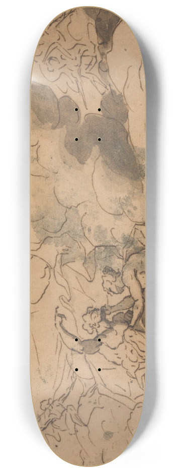 Thomas Carwitham - Illustration to Homers Iliad 8.25 inch art skate deck