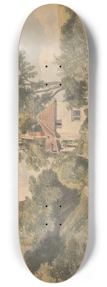 Thomas Churchyard - Landscape 8.25 inch art skate deck