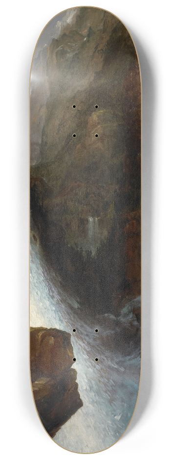 Thomas Cole - Scene from ByronsManfred 8.25 inch art skate deck