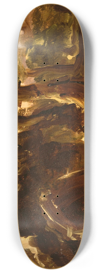 Thomas Cole - Wooded Landscape with Figures 8.25 inch art skate deck