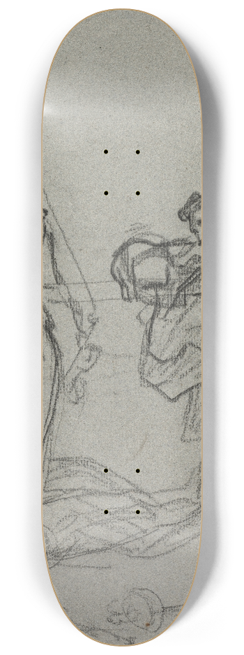 Thomas Couture - Duel after the Masked Ball (recto) 8.25 inch art skate deck