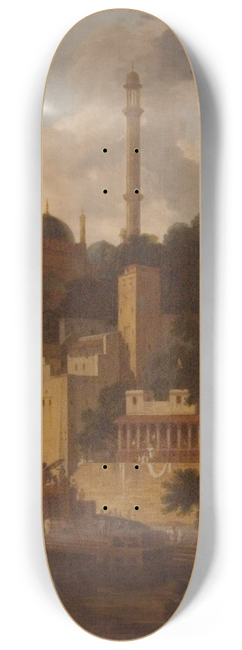 Thomas Daniell - Aurangzebs Mosque 8.25 inch art skate deck